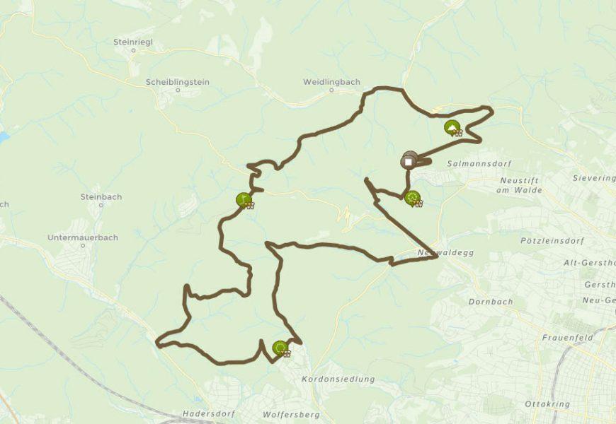 Mountainbike – Hameau-Strecke