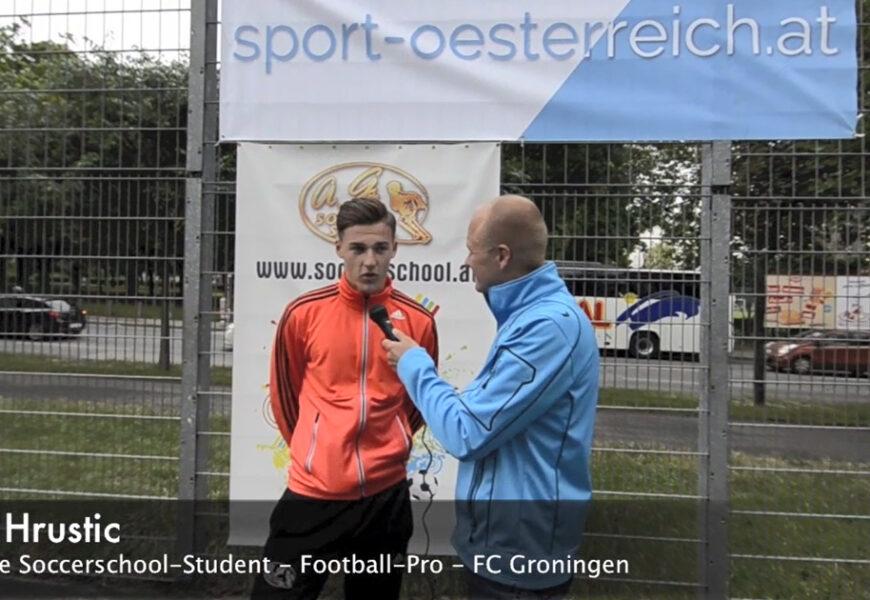 Ajdin Hrustić – Profi-Fußballer bei Eintracht Frankfurt – lernte das Fußballspielen bei Ante Gale in der Soccerschool Wien