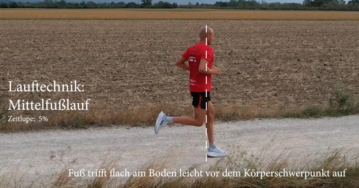 mittelfuß lauftechnik