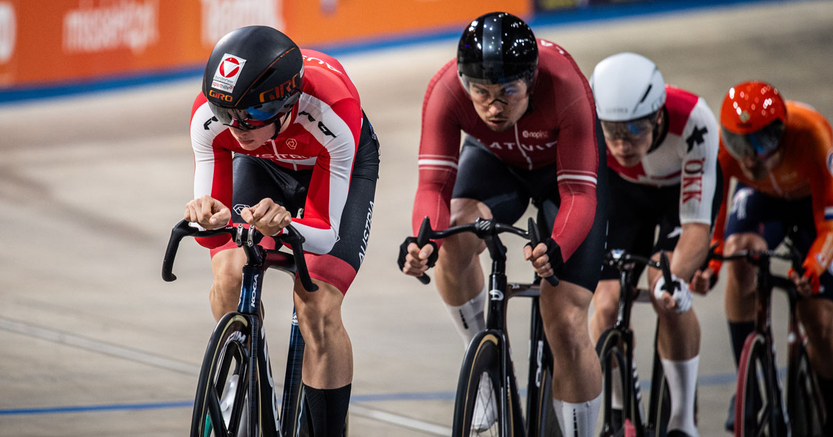 Raphael Kokas Omnium Bahn-EM von Apeldoorn