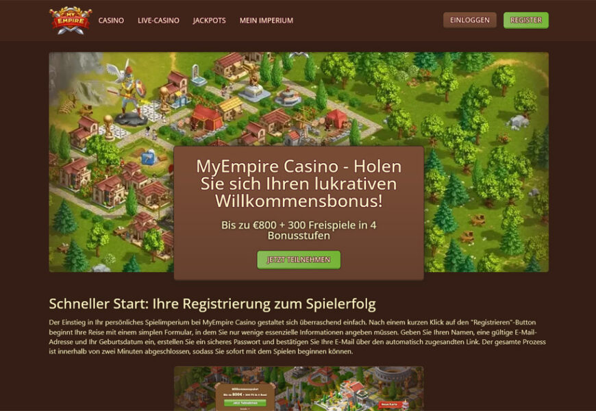 My Empire Casino setzt neue Standards für Sportwetten in Österreich